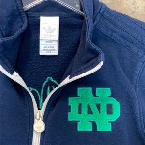 adidas Jackets & Coats - Adidas Notre Dame zip up sweatshirt jacket adidas Jackets & Coats - Adidas Notre Dame zip up sweatshirt jacket